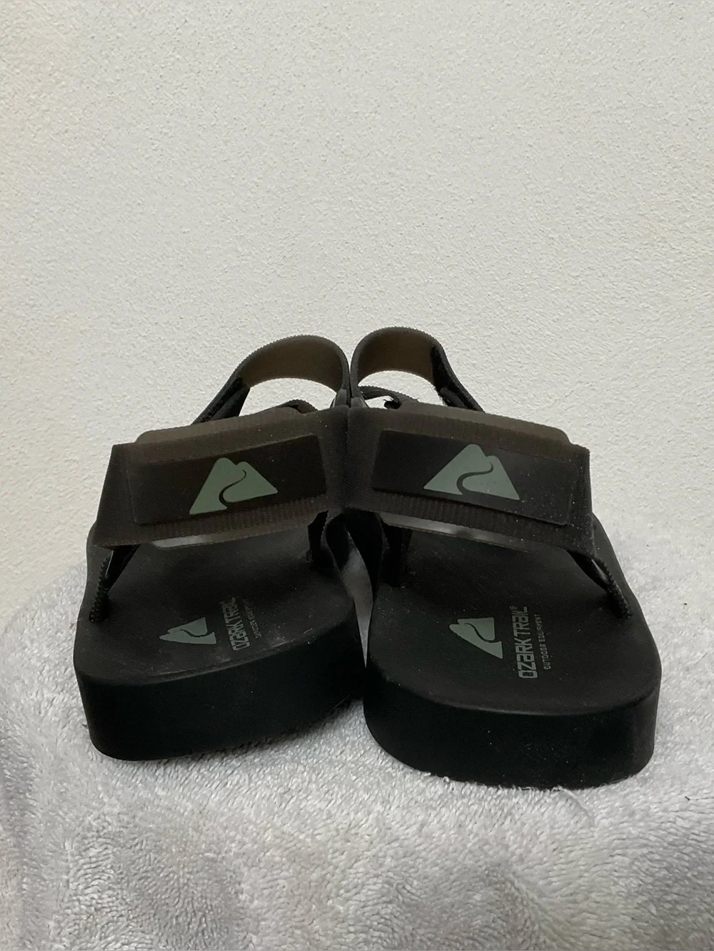 Ozark Trail Grendene Black Adjustable Open Toe Sandals Size 12 Men's Camping